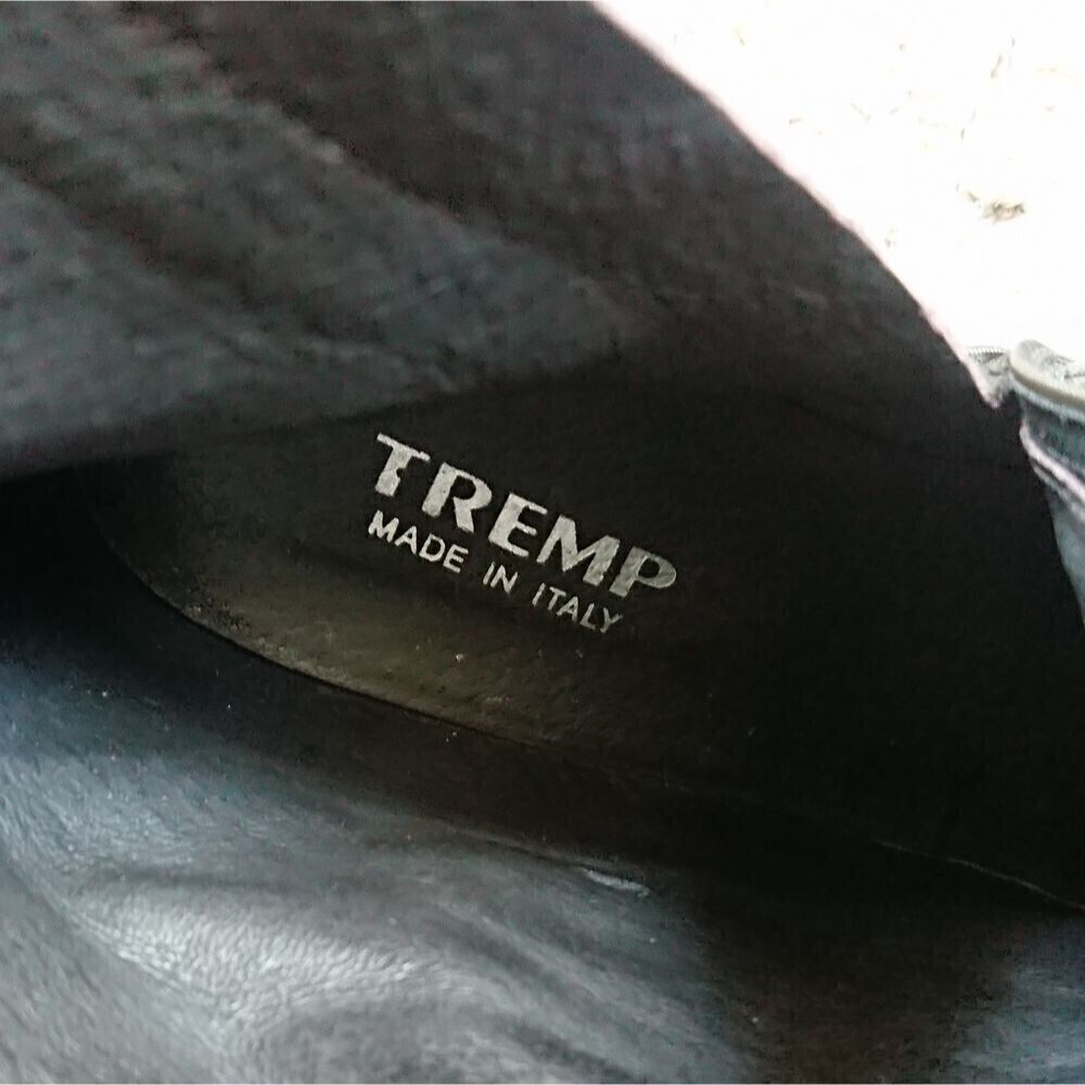 Tremp Italian Black Leather Boots size 8 - Picture 6 of 12